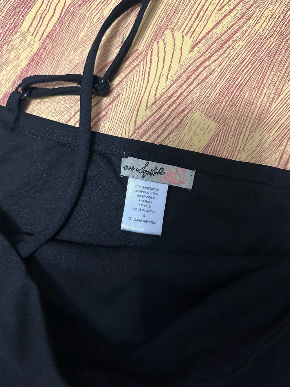 Aeropostale Black Ruffle Strap Midi Dress